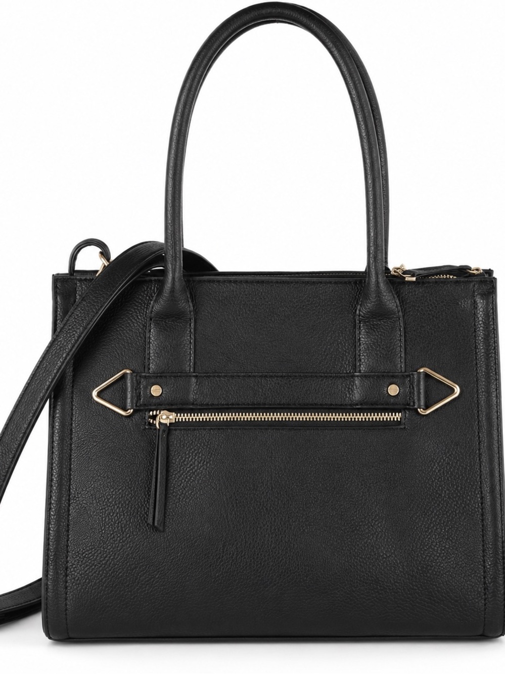 Elegant Black Leather Handbag